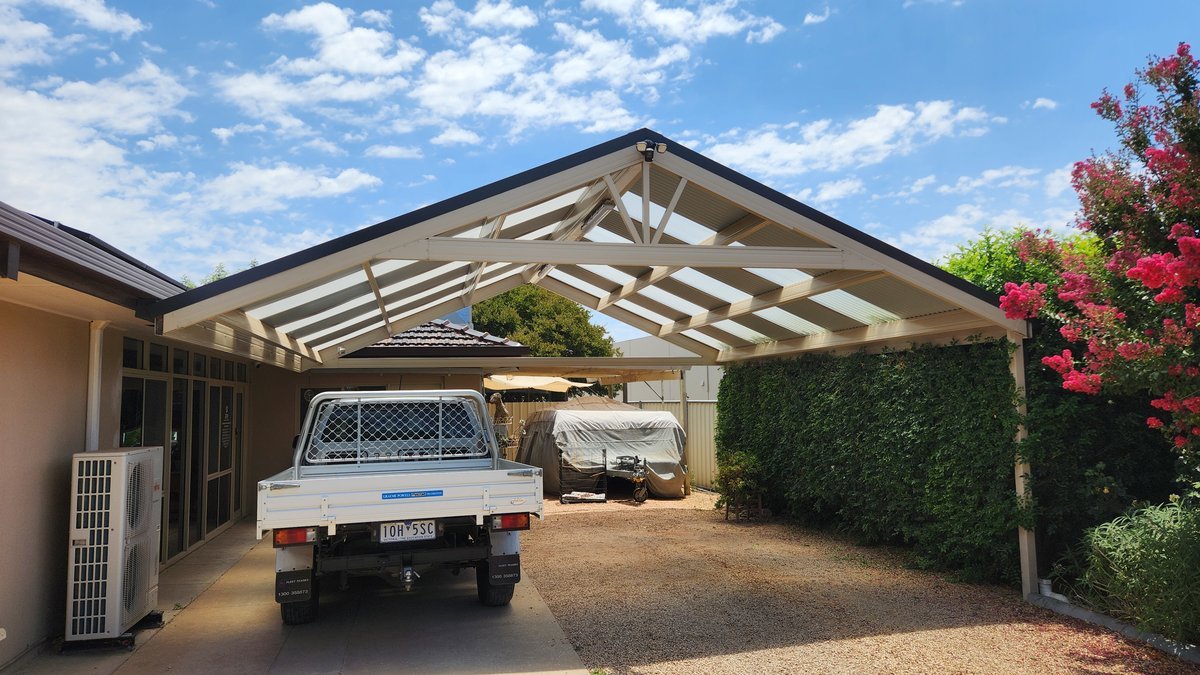 carport and pergola Mildura — completed outdoor structure